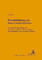 bokomslag Providerhaftung Von Konzernunternehmen