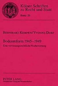 bokomslag Bodenreform 1945-1949