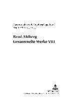 bokomslag Ren Ahlberg- Gesammelte Werke VIII