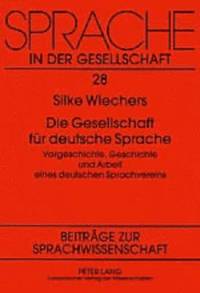 bokomslag Gesellschaft fuer deutsche Sprache