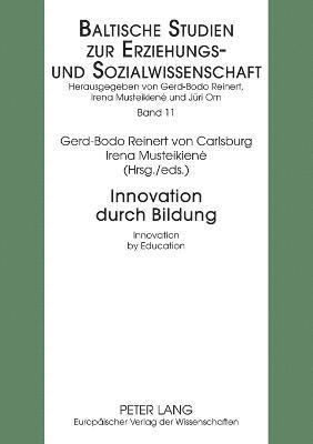 bokomslag Innovation Durch Bildung Innovation by Education