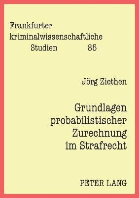 Jörg Ziethen - Grundlagen probabilistischer Zurechnung im Strafrecht, Häftad