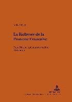 bokomslag La Richesse de la Pomone Franaise