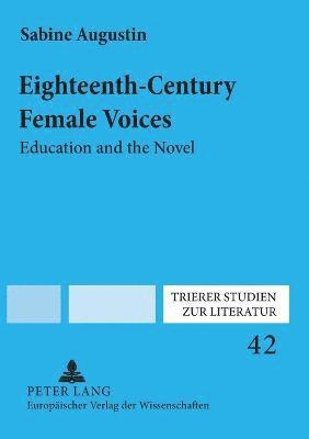 bokomslag Eighteenth-century Female Voices