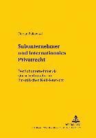 bokomslag Subunternehmer Und Internationales Privatrecht