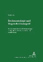 bokomslag Rechtsontologie Und Hegels Rechtsbegriff