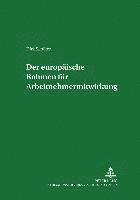 bokomslag Der Europaeische Rahmen Fuer Arbeitnehmermitwirkung