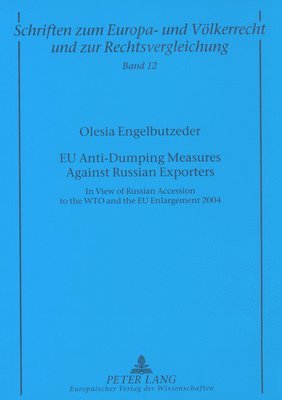 bokomslag EU Anti-dumping Measures Against Russian Exporters