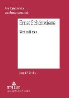 bokomslag Ernst Schoenwiese
