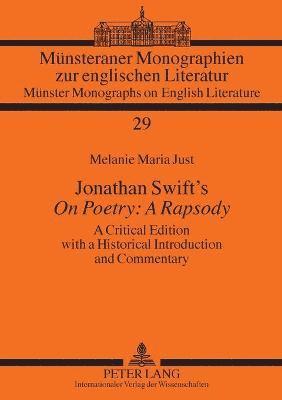 bokomslag Jonathan Swift's &quot;On Poetry: A Rapsody&quot;