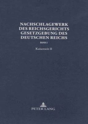 bokomslag Nachschlagewerk Des Reichsgerichts - Gesetzgebung Des Deutschen Reichs