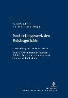 bokomslag Nachschlagewerk Des Reichsgerichts - Gesetzgebung Des Deutschen Reichs