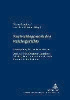 Nachschlagewerk Des Reichsgerichts - Gesetzgebung Des Deutschen Reichs