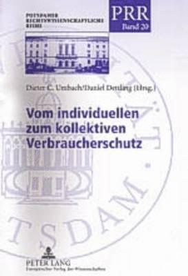 bokomslag Vom Individuellen Zum Kollektiven Verbraucherschutz