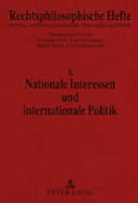 bokomslag Nationale Interessen Und Internationale Politik