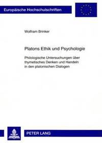 bokomslag Platons Ethik Und Psychologie