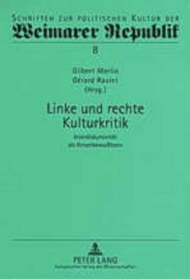 bokomslag Linke Und Rechte Kulturkritik