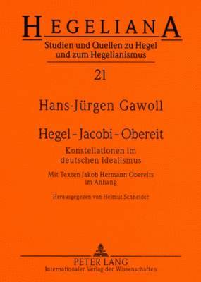 bokomslag Hegel - Jacobi - Obereit
