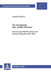 bokomslag Avantgarde des Dritten Reiches