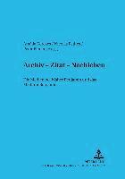 Magdolna Orosz, Amália Kerekes, Nicolas Pethes, Peter Plener - Archiv - Zitat - Nachleben, Häftad