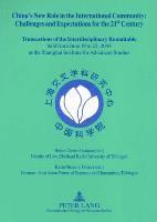 Hans-Dieter Assmann, Karin Moser von Filseck, Heinz-Dieter Assmann, Karin Moser V. Filseck, Karin Moser v. Filseck - China's New Role in the International Community Challenges and Expectations for the 21st Century, Häftad