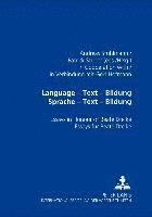 bokomslag Language - Text - Bildung Sprache - Text - Bildung