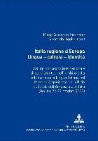 bokomslag Italia Regione d'Europa- Lingua - Cultura - Identit