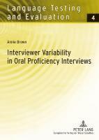 bokomslag Interviewer Variability in Oral Proficiency Interviews