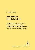 Mietrecht Im 19. Jahrhundert