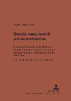 Quesiti, temi, testi di poesia tardolatina 1