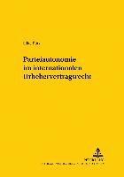 bokomslag Parteiautonomie Im Internationalen Urhebervertragsrecht -