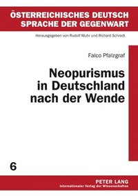 bokomslag Neopurismus in Deutschland Nach Der Wende