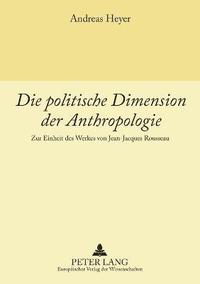 bokomslag politische Dimension der Anthropologie
