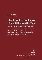 bokomslag Staatliche Tatprovokation Im Deutschen, Englischen Und Schottischen Recht