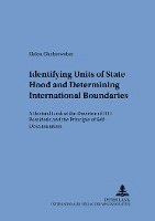 bokomslag Identifying Units of Statehood and Determining International Boundaries