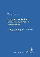 bokomslag Interessenvertretung Bei Der Europaeischen Kommission