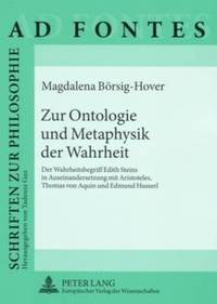 bokomslag Zur Ontologie Und Metaphysik Der Wahrheit