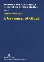 bokomslag A Grammar of Gidar