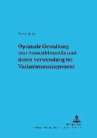 bokomslag Optimale Gestaltung Von Auswahlmenues Und Deren Verwendung Im Variantenmanagement