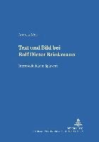 bokomslag Text Und Bild Bei Rolf Dieter Brinkmann