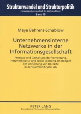 bokomslag Unternehmensinterne Netzwerke in Der Informationsgesellschaft