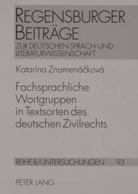 bokomslag Fachsprachliche Wortgruppen in Textsorten Des Deutschen Zivilrechts