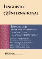 Heinrich Weber, Pawel Karnowski, Imre Szigeti - Sprache Und Sprachverarbeitung / Language and Language-Processing, Häftad