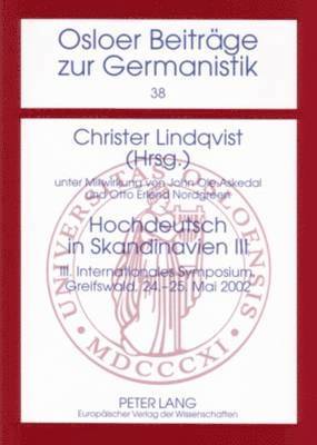 John Ole Askedal, Christer Lindqvist - Hochdeutsch in Skandinavien III, Häftad