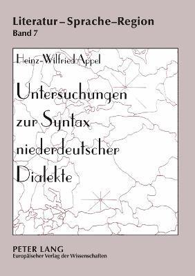 bokomslag Untersuchungen zur Syntax niederdeutscher Dialekte