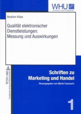 bokomslag Qualitaet Elektronischer Dienstleistungen: Messung Und Auswirkungen