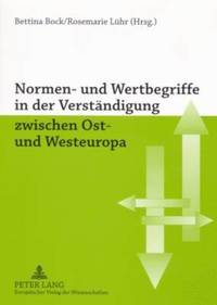 bokomslag Normen- Und Wertbegriffe in Der Verstaendigung Zwischen Ost- Und Westeuropa