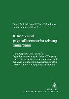 bokomslag Kinder- Und Jugendliteraturforschung 2005/2006