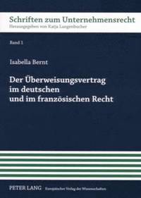 bokomslag Der Ueberweisungsvertrag Im Deutschen Und Im Franzoesischen Recht