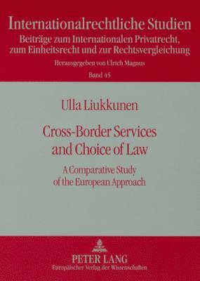 bokomslag Cross-Border Services and Choice of Law